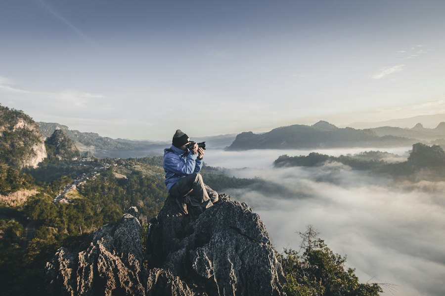 Elegant outdoor photography setting